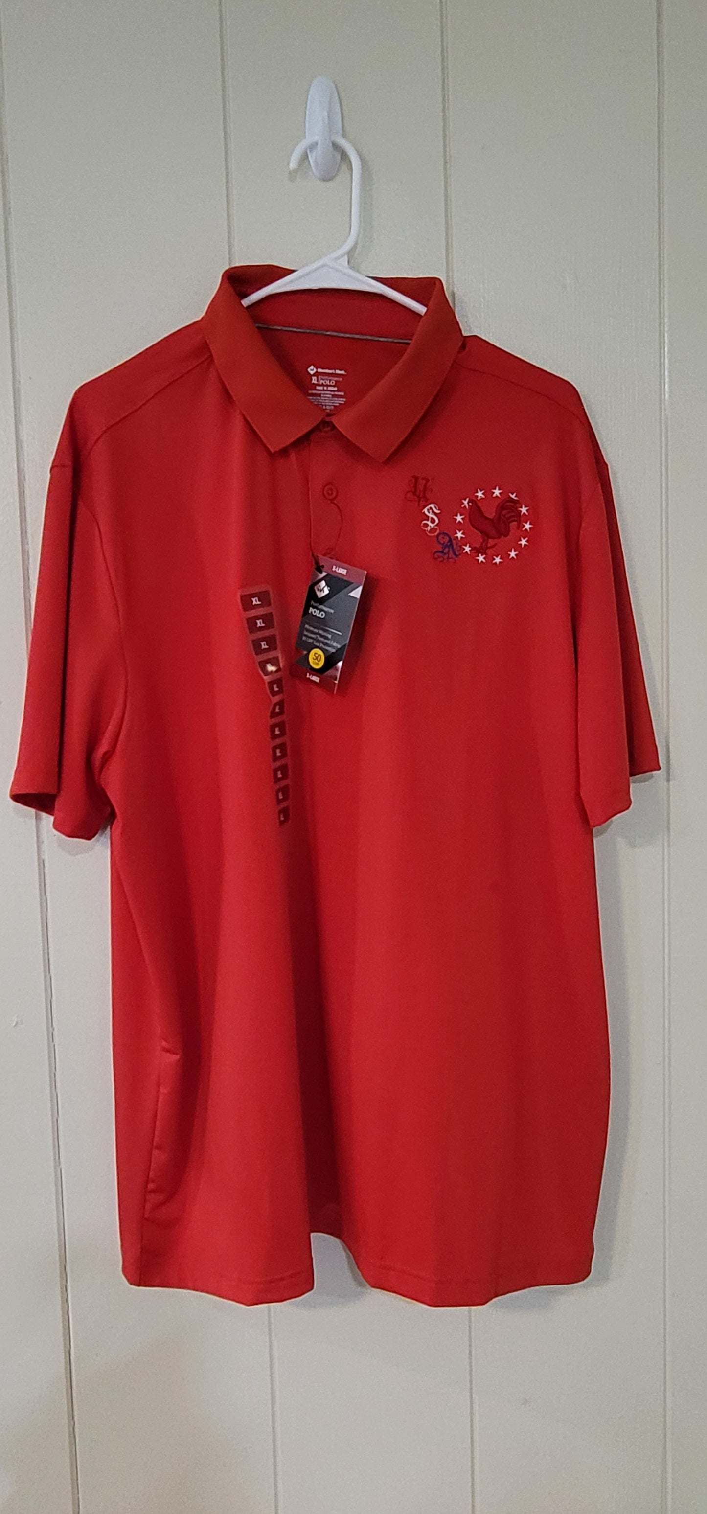 USA Red Polo Shirt 3D on Roster